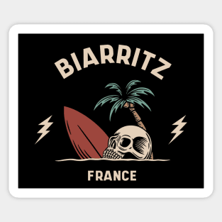 Vintage Surfing Biarritz, France Sticker